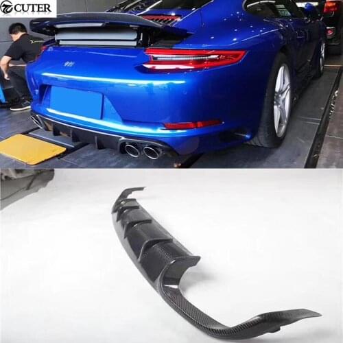 911 991.2 Carbon fiber rear bumper diffuser for Porsche 911 Carrera 991.2 car body kit 16-18