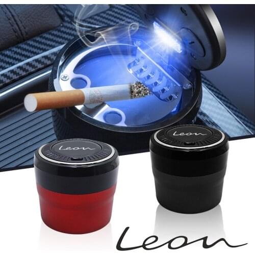 Car ashtray cenicero abs led Push button switch for Seat leon cupra str fr st Car Accessories auto key ring