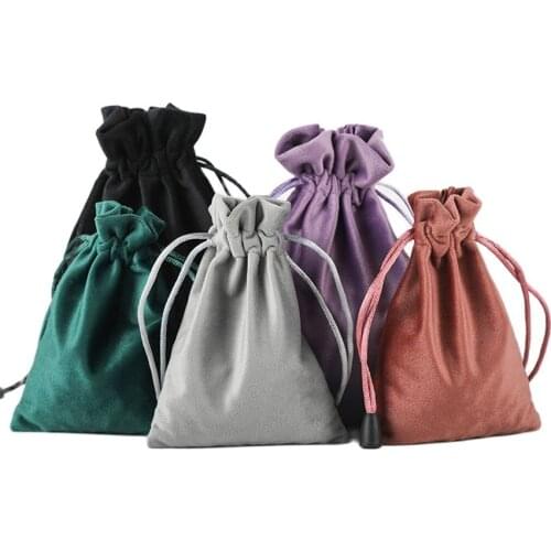 Velvet Drawstring Bags Small Pouches Jewelry Packaging Travel Portable Cosmetic Bag Candy Wedding Gift Bags Case for Cosmetics