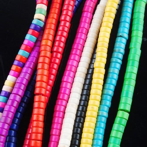 10 Strands Turquoise Stone 2x4mm Rondelle Loose Spacer Beads Strand For DIY Bracelet Necklace Jewelry Making Handcrafted TBG357