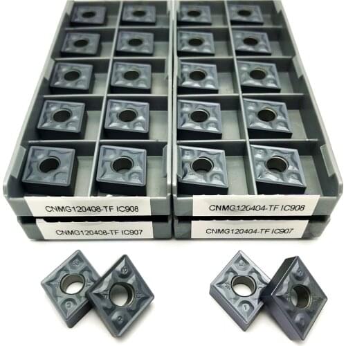 CNMG120404 CNMG120408 TF IC907 carbide inserts External turning tool CNC insert Cutting lathe tools high quality turning insert