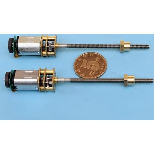 Long Shaft Precision Electronic Lock Motor N20 Geared Motor CW CCW Micro DC 3V-3.7V 88RPM Slow Speed Gearbox Feedback Linear