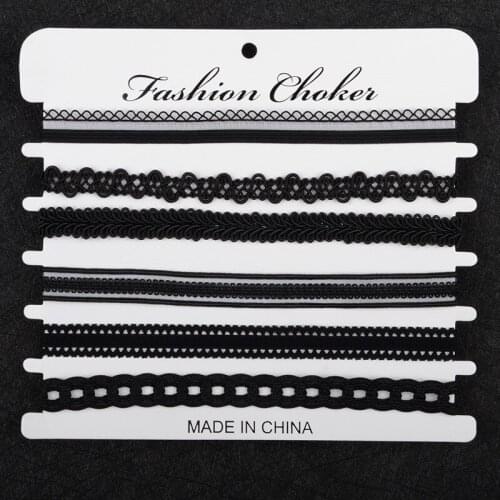 HI MAN 6Pcs/Set New Goth Simple Friendship Woven Clavicle Chain Women Fashion Temperament Birthday Gift Jewelry