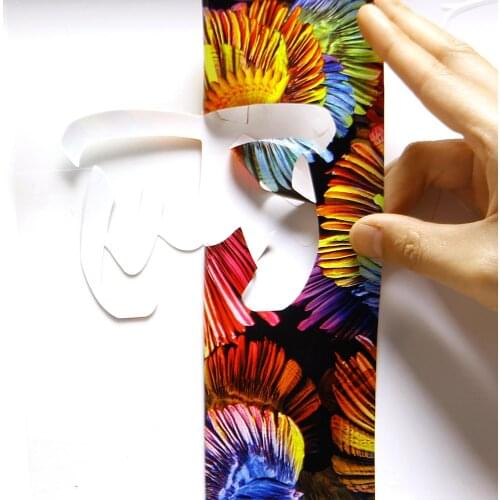 HOHOFILM Pack 5Pcs Flower Heat Transfer Vinyl PU Iron on Film T-shirt Vinyl DIY Letter Vinyl Heat Press Vinyl Christmas sticker