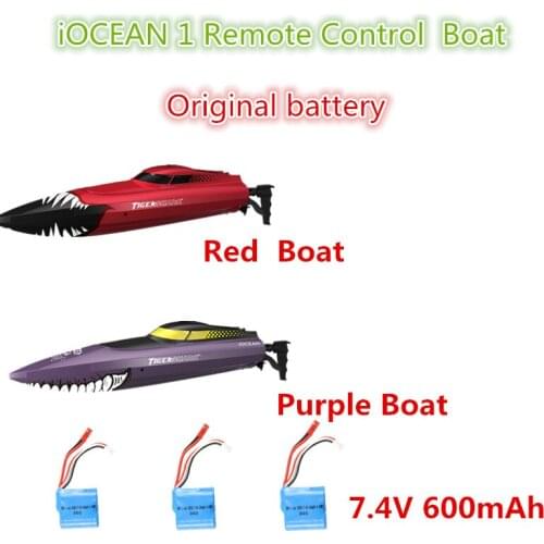 IOCEAN 1 RC Boat Original Accessories Battery 7.4V 600mAh For iOCEAN 1 Speedboat Spare Parts Battery Play Time 15 Minutes