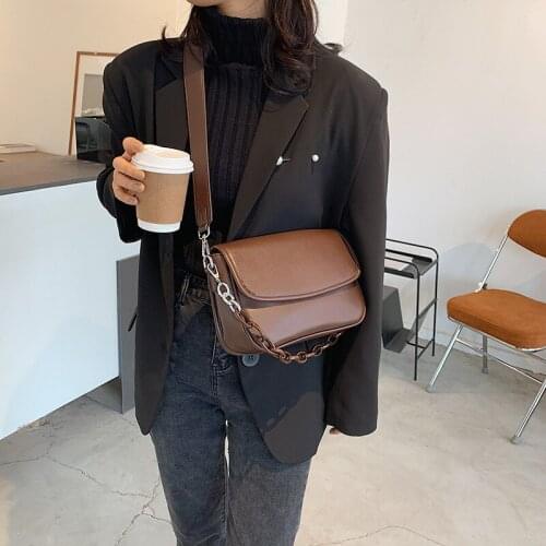 Korean womens bag 2021 new fashion retro single shoulder underarm bag versatile womens bag