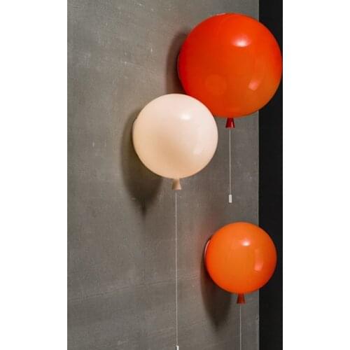 Colorful balloons acrylic wall lamp lighting home creative decoration childrens room E27 lamp energy-saving lamp
