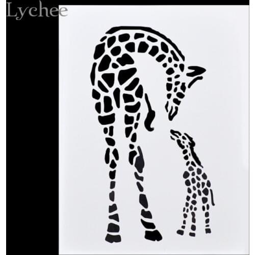 Lychee Life DIY Layering Stencils Masking Spray Painted Template Drawing Stencils Laser Cut Embossing Scrapbooking Tool Card