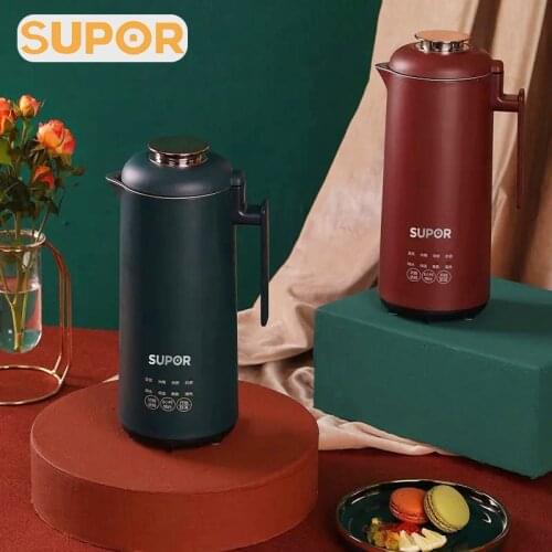 SUPOR Retro Soymilk Machine 220V Multifunctions Food Blender 350ML Stainless Steel Automatic Insulation 350W Heating Insulation