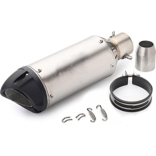 Motorcycle Exhaust Slip On Pipe Tail Muffler Silencer Tube Removable Universal Motorbike Accessories