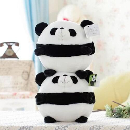 Cartoon Black And White Panda Doll Plush Toy Stuffed Animal Childrens Toy Pillow Panda Child Girl Birthday Gift Home Decoration