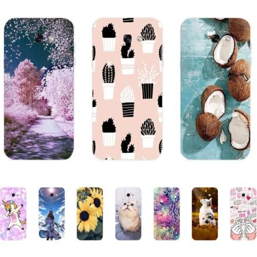 Soft Case For Silicone Back Cover For Cute Phone Cases Cover Bumper for Samsung Galaxy A7 A8 A9 2017 2018 A8 Plus 2018 A70 A80