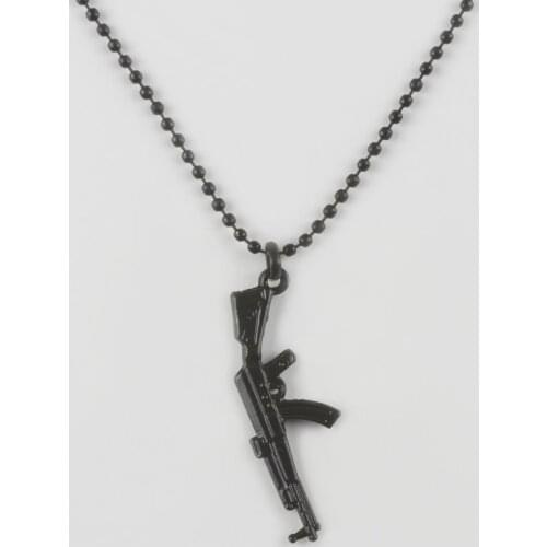 Gun Figured Metal Male Necklace