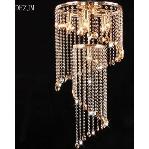 Modern Clear Waterford Spiral Sphere LED Lustre Crystal Chandeliers Ceiling Lamp luminaria home lighting surface ceiling lamps