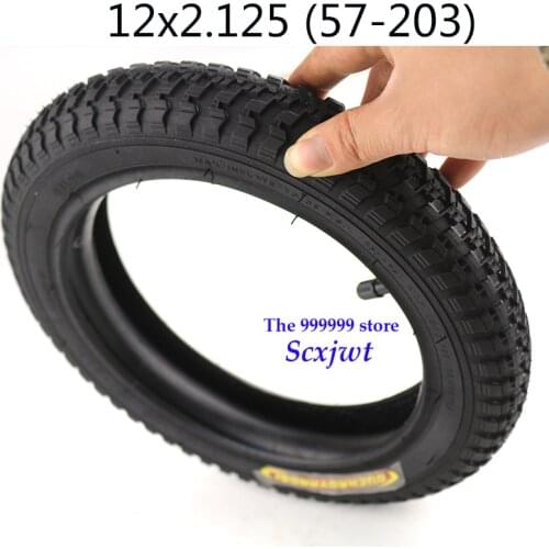 Super quality Bike Stroller Urban Electric Scoote Tire Set 12 1/2 x 2 1/4 inner and outer tyre 12 * 2.125 57-203 tube tyre