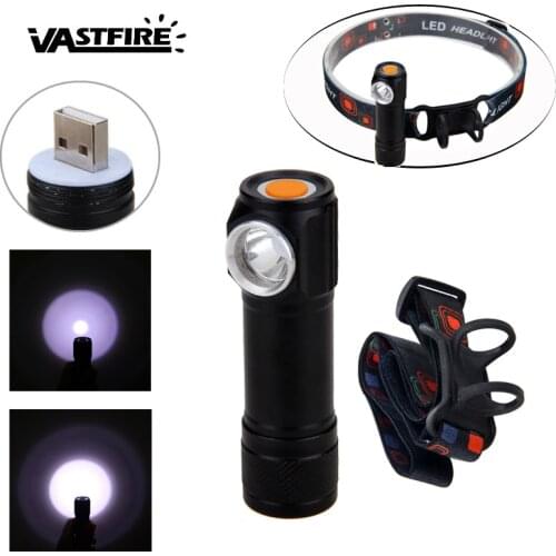 1000Lm R2 LED Headlamp USB Charging Interface Cycling Lanterna Waterproof Head Torch Camping Fishing Flashlight built-in Battery