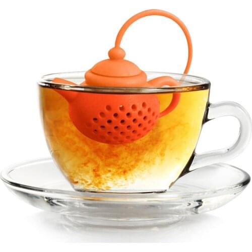 Unique Teapot Tea Strainer Silicone Hot Pot Spice Drain Bag Infuser Leaf Filter Diffuser Multi-function Tea Filter Home Supplies