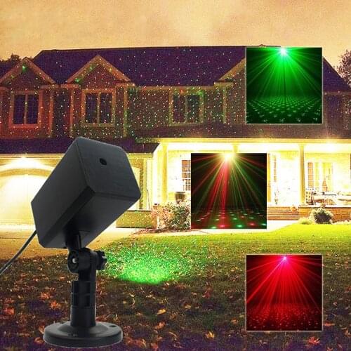 Waterproof Outdoor Garden Lawn Light RG Laser Landscape Lamp Waterproof Laser Lights For Christmas Party Decorative