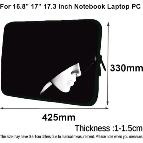 Vogue 17 Inch Notebook Bag 16.8/ 17.3 Computer Notebook Sleeve Case Cover For Lenovo Macbook Dell Asus Acer 17 Laptop Pouch Case