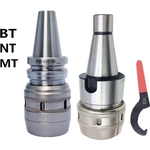 High Precision CNC Machining Center Tool Holder Milling Chuck MT4 MT5 BT NT 3040 50 C32 Machine Tool Powerful Tool Handle
