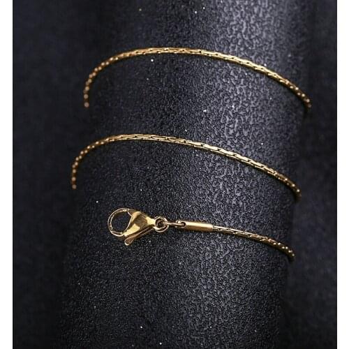 1 necklace stainless steel Cuba chain color jewelry gift stainless steel necklace, environmentally friendly, do not fade