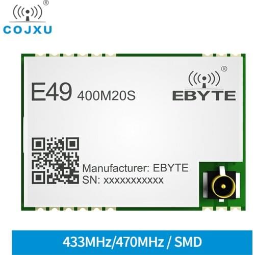 E49-400M20S CMT2300A replacement for CC1101 Si4432 Si4438 0.5k~300kbps 20dBm 1km range 410~510MHz IPX SPI module