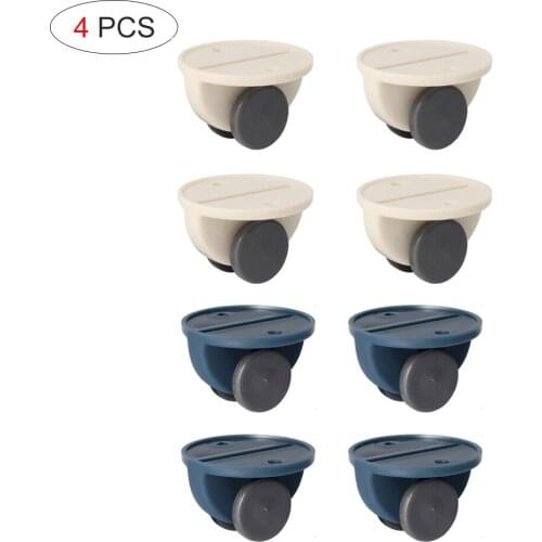 4pcs Self Adhesive Wheels Storage Box Can Stick Wheels One-Way Wheel Paste Wheels At Bottom Of Storage Box Furniture proficient