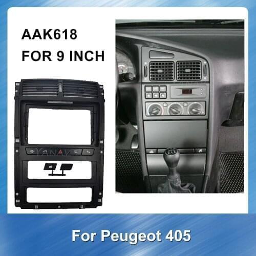 Car Radio Panel Mounting Dash Installation Frame Trim Kit for peugeot 405 car stereo receiver Adaptor Refitting Kit frame Panel