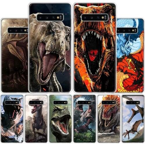 Hot Jurassic Dinosaurs Cover Phone Case For Samsung Galaxy S10 S20 Ultra Note 10 9 8 S9 S8 Plus Pro Lite S7 S6 J4 J6 J8 + Coque