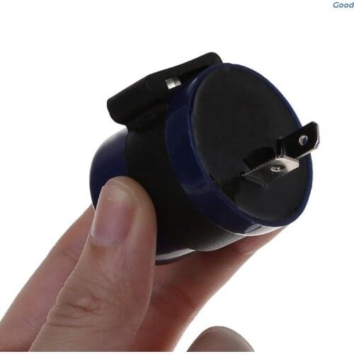 DC 6V 12V Input Motorcycle Blue Inbuilt Beeper Flasher Turn Signal LED Blinker 2 Pins Motor Buzzer Flasher Relay Indicator