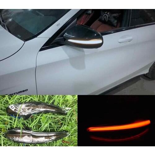 For Benz C Class W205 GLC X253 E W213 S W222 Dynamic Flashing Turn Signal Side Wing LED Rearview Mirror Indicator Blinker lamp