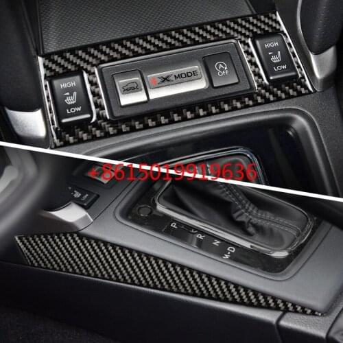 For Subaru Forester 2013-18 modified carbon fiber gear box panel central control gear interior trim accessories