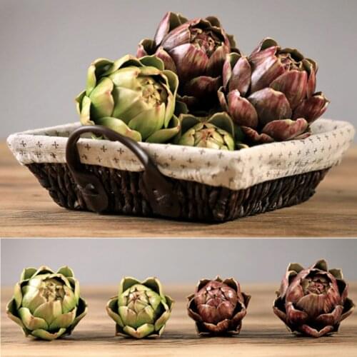 Pineapple Head Fake Plants Artificial Greenery Succulent Room Decor Office Desk Accessories Figurines for Interior Ornaments