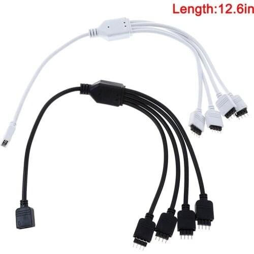 Hot! 1pc New 4 Pin RGB LED Connector Cable 1 To 3 RGB 4 Pin LED Extension Splitter Cable