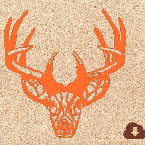 Deer Head Metal Cutting Dies Stencil DIY Scrapbooking Album Paper Card Template Mold Embossing Craft Decoration