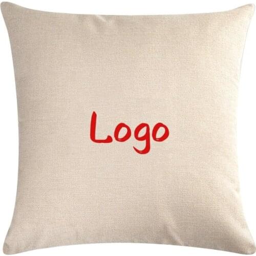 Corporate Logo Customization Various Logo Cushion Covers Home Decor Linen Pillow Cases Del Equipo Del Coche Etiqueta De Lujo