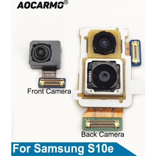 Aocarmo Front Camera For Samsung Galaxy S10e G970 Back Rear Big Face Camera Flex Cable