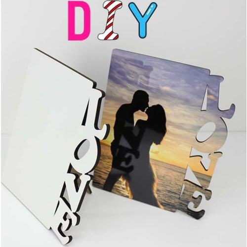 Personalize picture home decor Customize wedding family picture DIY gifts photo frame MDF Anniversary birthday frame