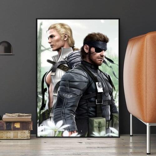 Metal Gear Solid MGS Video Game Poster And Print Canvas Art Painting Wall Pictures For Living Room Decoration hanging scroll