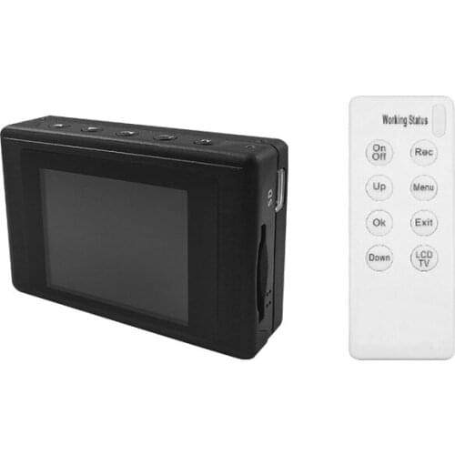 Wearable Mobile Mini DVR Video Recorder Built In 2.4 LCD Screen With 2.4G Hz Wireless Control Analog Signal D1 Video Recorder