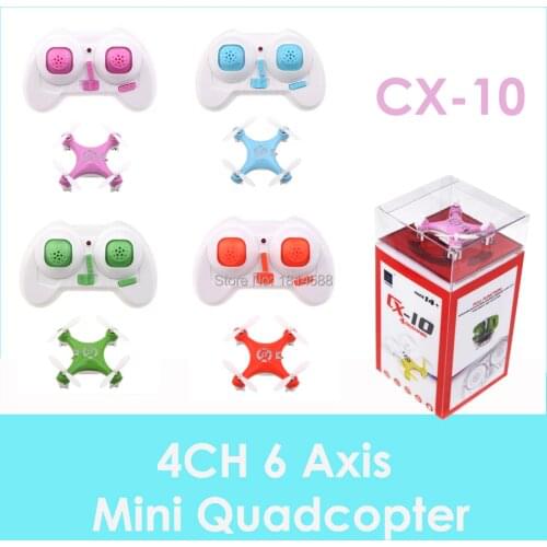 Cheerson CX-10 CX10 CX 10 Mini Diameter 4CH 2.4GHz 6 Axis Gyro RC Quadcopter UFO RTF Green