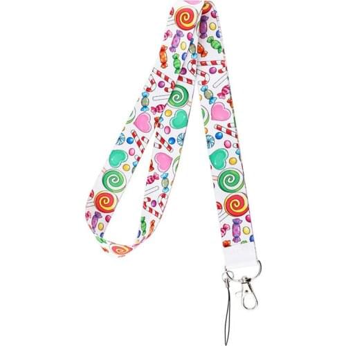 Multicolor Lollipop Candy Classical Style Lanyard For keys The 90s Phone Working Badge Holder Neck Straps With Phone Hang Ropes