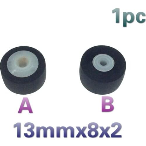 1pc 13mmx8x2 for walkman wheel belt pulley rubber audio pressure recorder cassette deck pinch roller tape Stereo player