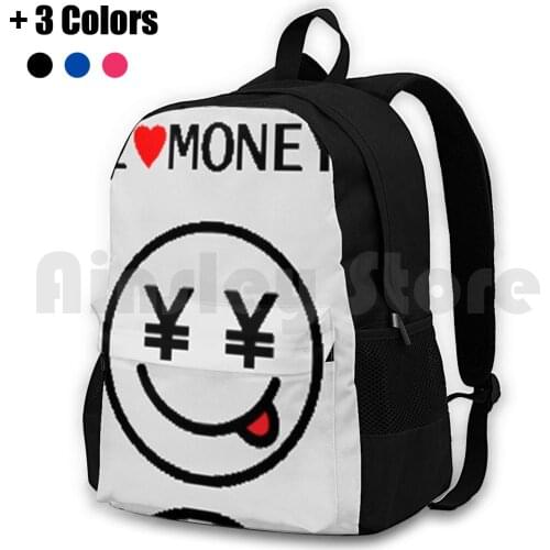 I Love Money Outdoor Hiking Backpack Riding Climbing Sports Bag I Love Money One Bite I Miss Sports Its Only Money Zillion El