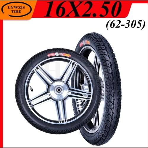 E-bike 16x2.50 Tire Inner tube Outer Tyre for Electric Motorcycle Electric Vehicle 16 Inch 16X2.50 CST Wear Resistant Tire