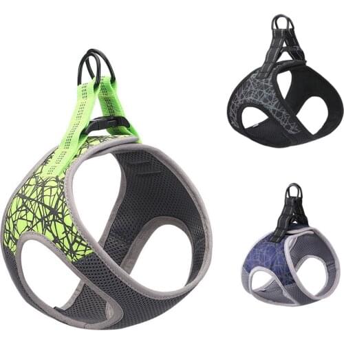 Dog Harness Vest Reflective Pet Chest Harness for Small Medium Dogs Soft Breathable Mesh Adjustable Pet Harness