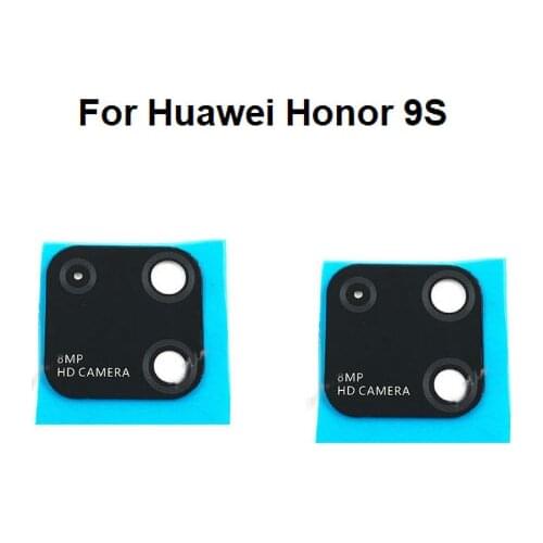 New Back Camera Glass For Huawei Honor 9S Rear Camera Lens Glass For Housing With Sticker Adhesive Glue High Quality