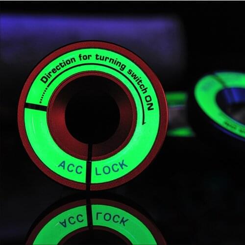 Luminous Glow ignition switch decoration Key Ring Sticker for skoda Octavia Fabia For VW I passat Bora POLO GOLF Jetta MK5 MK6