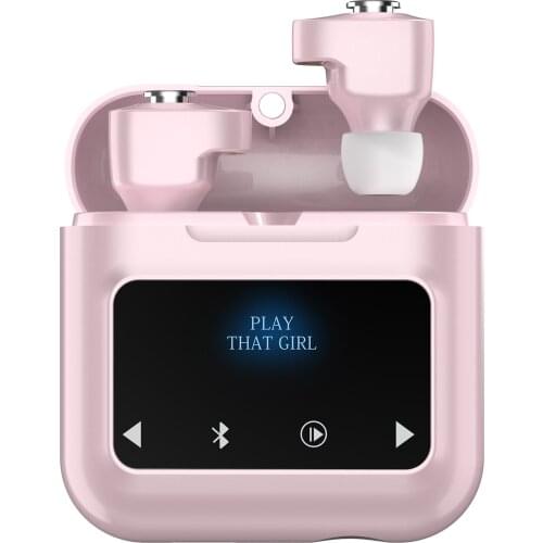 N18 TWS Bluetooth 5.0 Earbuds True Wireless Headphones with Mic Noise TF Card Earphone Sports Headset Touch Control with Display