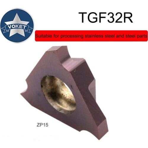 VOKET External circlip groove blade TGF 32R 150 lathe tungsten steel alloy purple coating CNC slotting shallow groove blade